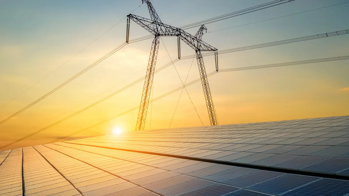 Solar power and electricity grid illustrating new FERC reliability requirements